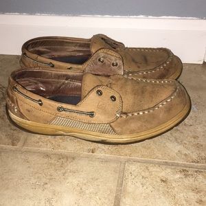 Tan Boys Sperry Shoes